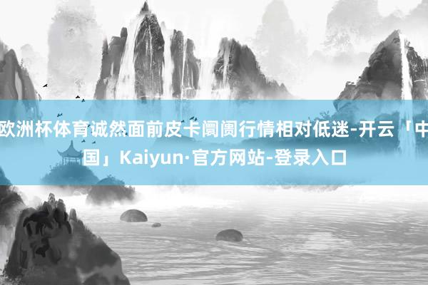 欧洲杯体育诚然面前皮卡阛阓行情相对低迷-开云「中国」Kaiyun·官方网站-登录入口